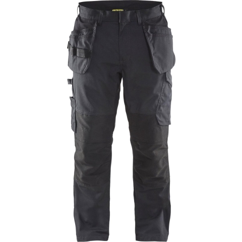 Blåkläder Service werkbroek met stretch en spijkerzakken 14961330 | Donker marineblauw/Zwart | Maat 48 - 7330509548325