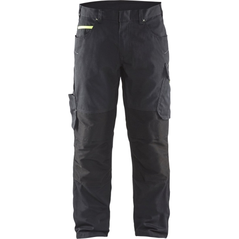 Blåkläder Service werkbroek met stretch zonder spijkerzakken 14951330 | Zwart/Donkergrijs | Maat 50 - 7330509555507