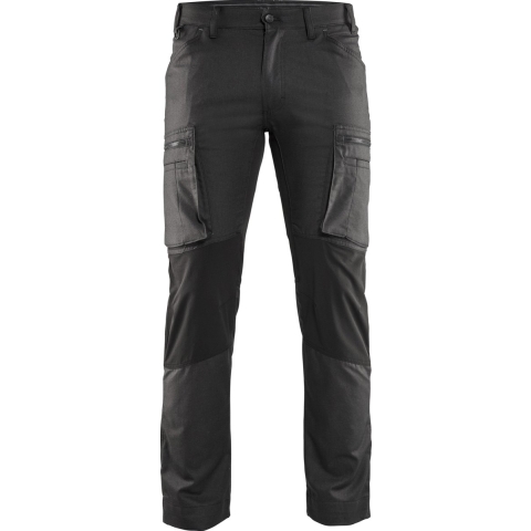 Blåkläder Service werkbroek stretch 14591146 | Donkergrijs/Zwart | Maat 58 - 7330509486375