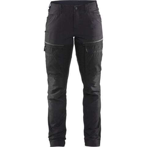 Blåkläder Servicewerkbroek met stretch voor dames 71661845 | Zwart/Donkergrijs | Maat 32 - 7330509800348