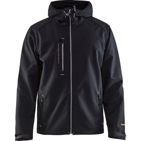 Blåkläder Softshell Jack 4949 | Zwart/Zilver | Maat S - 7330509389911