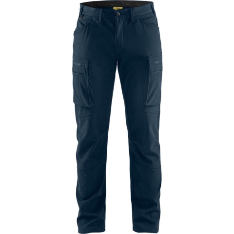 Blåkläder Softshell service werkbroek 14772513 | Donker marineblauw | Maat 56 - 7330509808115