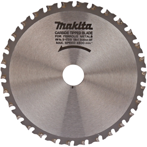 Makita Accessoires Cirkelzaagblad metaal 136x20x1,5 30T 0g - B-07319