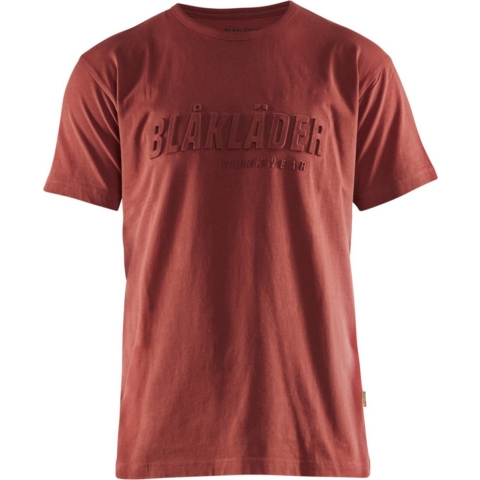 Blåkläder T-Shirt 3D 35311042 | Gebrand rood | Maat 4XL - 7330509769614