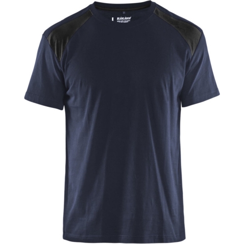 Blåkläder T-Shirt bicolour 33791042 | Donker marineblauw/Zwart | Maat M - 7330509648292