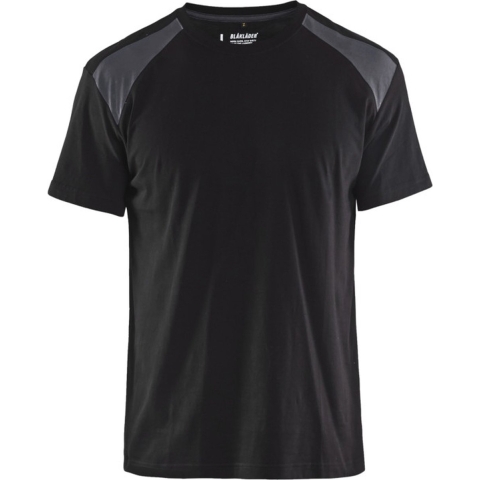 Blåkläder T-Shirt bicolour 33791042 | Zwart/Medium grijs | Maat 4XL - 7330509814017