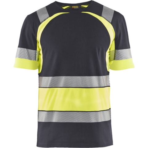 Blåkläder T-Shirt High-Vis 34211030 | Medium Grijs/High-Vis Geel | Maat 3XL - 7330509815298
