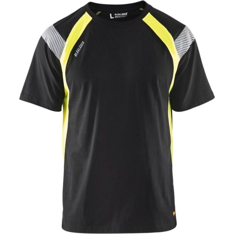 Blåkläder T-Shirt Visible 33321030 | Zwart/High-Vis Geel | Maat 3XL - 7330509595367