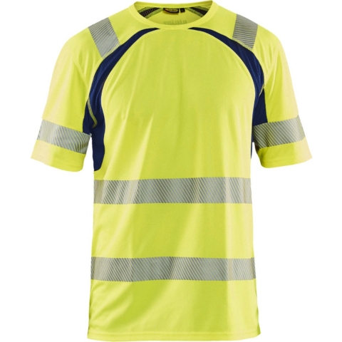 Blåkläder UV-T-Shirt High-Vis 33971013 | High-Vis Geel/Marineblauw | Maat L - 7330509655108