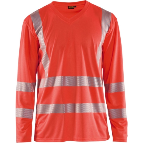 Blåkläder UV-T-Shirt lange mouw High-Vis 33851013 | High-Vis Rood | Maat M - 7330509524107