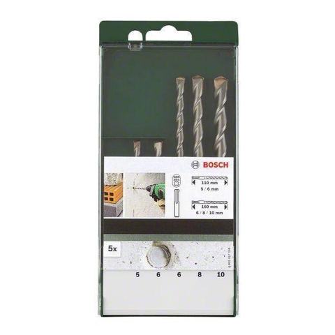 Bosch Accessories 2609255542 Hamerboorset 5-delig 5 mm, 5.5 mm, 6 mm, 7 mm, 8 mm SDS-Plus 1 set(s)