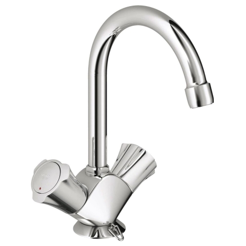 GROHE Costa-L Wastafelkraan - Met ketting - Chroom