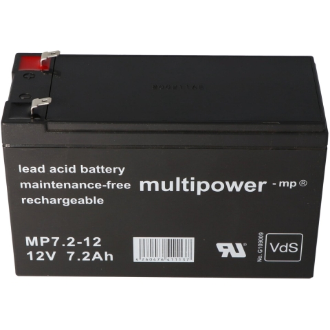 Accu geschikt voor alarmsysteem Abus Terxon SX AZ4000 7.2-12 PB 12 Volt 7.2Ah VDS keur