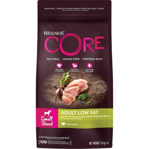 Wellness Core Small Breed Healthy Weight - Kalkoen