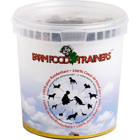 Farm Food Trainers Hondensnack - Runderhart - 333 g