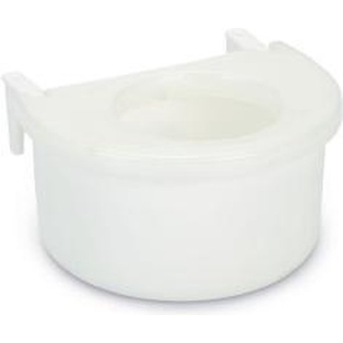 Beeztees snoepbakje+deksel vogel plastic wit