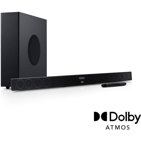 Teufel CINEBAR 11 voor Dolby Atmos "2.1-set" Surround sound HDMI ARC Bluetooth® Draadloze subwoofer Zwart