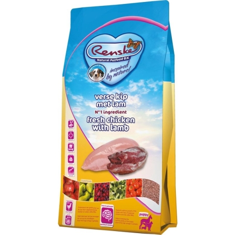 Renske - Super Premium Puppy Kip Lam Hondenvoer