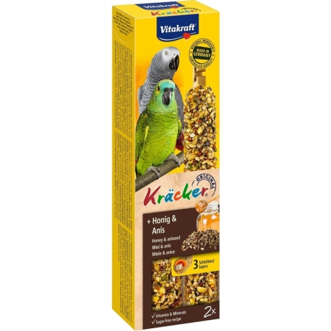 Vitakraft Papegaaikracker Honing - Vogelsnack