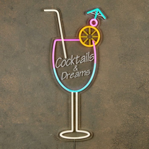 Luca Lighting Neonverlichting Cocktail IP44 - 28 x 59,5 x 1,2 cm