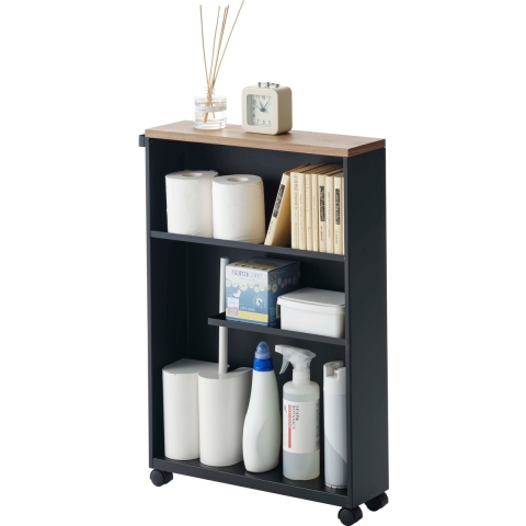 Yamazaki Badkamer Trolley - Tower - Zwart