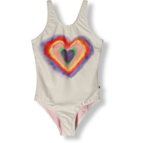 Molo Zwempak - UV50+ - Nika - Rainbow Heart - Molo - 12 jaar (152) - Badmode