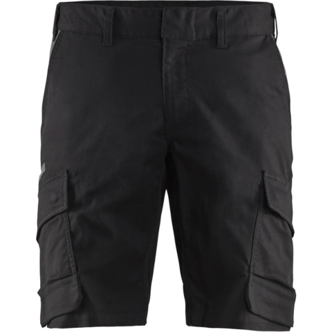 Blåkläder Industrie short met stretch 14461832 | Zwart/Donkergrijs | Maat 48 - 7330509758656