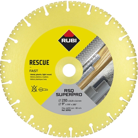 Rubi RSQ 230 mm Super Pro Diamantzaagblad - 30902