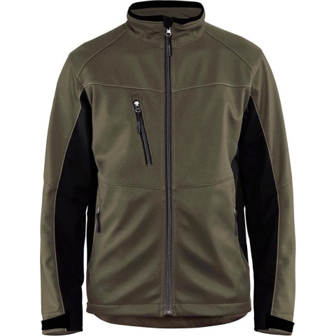 Blåkläder Softshell Jack 49502516 | Groen/Zwart | Maat XL - 7330509534786