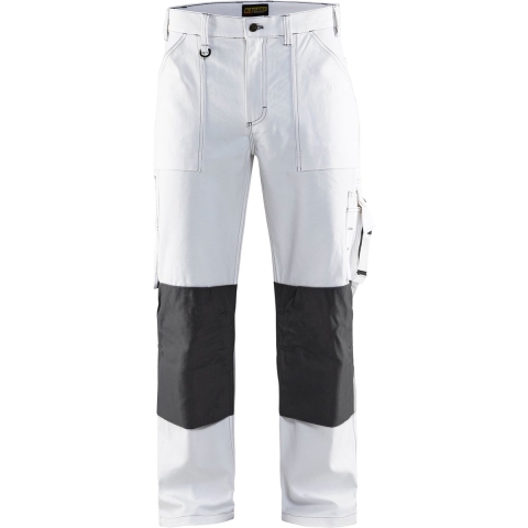 Blåkläder Schildersshorts met stretch 10941330 | Wit/Donkergrijs | Maat 62 - 7330509748480