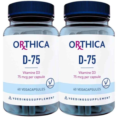 Gratis Verzending: 2x Orthica D-75 60 capsules