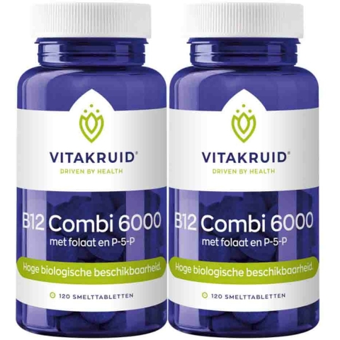 Gratis Verzending: 2x Vitakruid B12 Combi 6000 120 tabletten