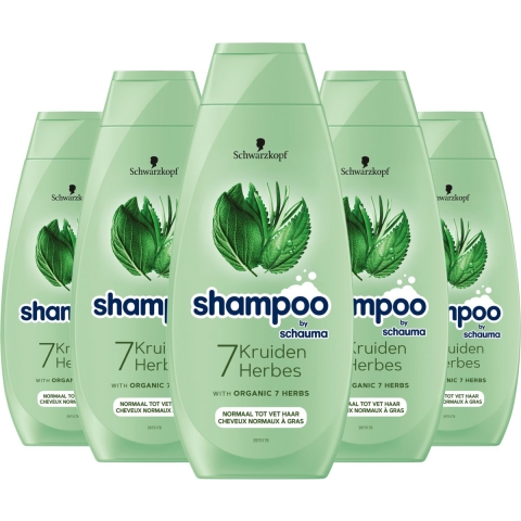 5x Schwarzkopf 7 Kruiden Shampoo 400 ml