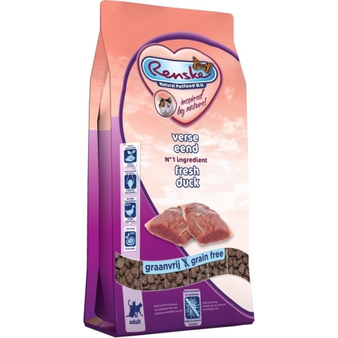 Renske Kat Adult Verse Eend - Kattenvoer - 1.5 kg
