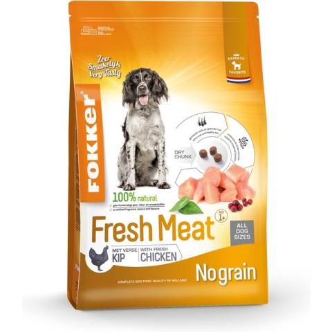 Fokker premium + fresh meat hondenvoer 2,5 kg
