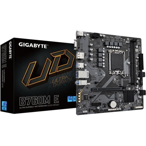 Gigabyte B760M E Moederbord Socket Intel LGA 1700 Vormfactor Micro-ATX