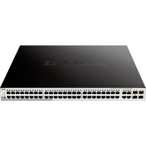 D-Link DGS-1210-52MP/E Netwerk switch RJ45/SFP 48 + 4 poorten 104 Gbit/s PoE-functie