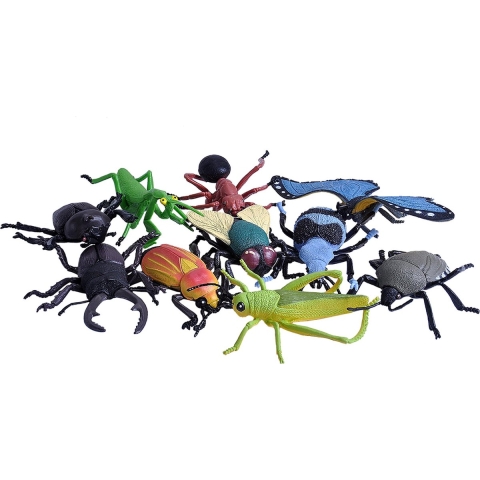 Insect Collection: 10 Plastic Figurines Speelfiguur