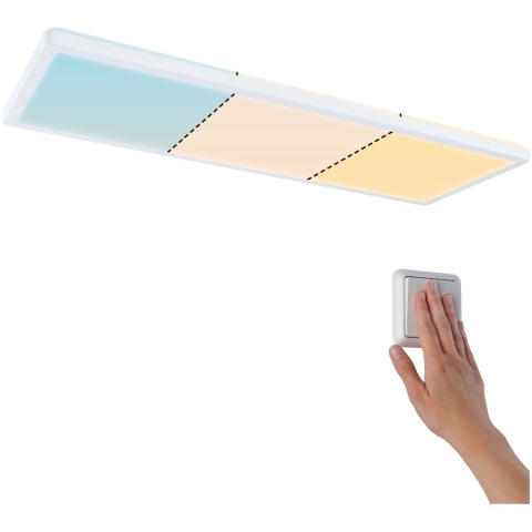 Paulmann 79927 P Atria Shine 22W Wswitch 580x200mm Ws LED-plafondlamp 22 W Wit