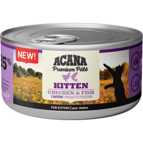 Acana Kitten Premium Paté kip met vis natvoer kat (85 g) 2 trays (48 x 85 g)