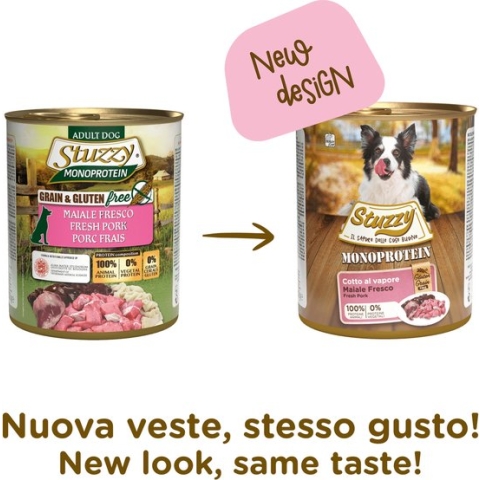 Stuzzy Monoproteïn Varken - Hond - Natvoer - Volledig voer - 6 x 800 gr