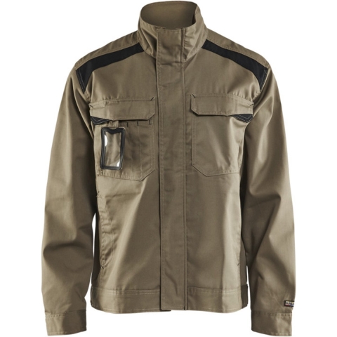 Blåkläder Industriejack. Ongevoerd 40541800 | Khaki/Zwart | Maat XXL - 7330509472828