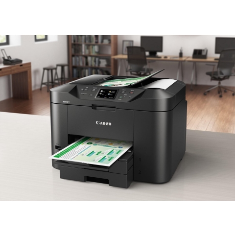 Canon MAXIFY MB2750 4 ipm b/n 15.5 ipm col Multifunctionele printer Inkjet Kleur A4 LAN, WiFi, Duplex, ADF