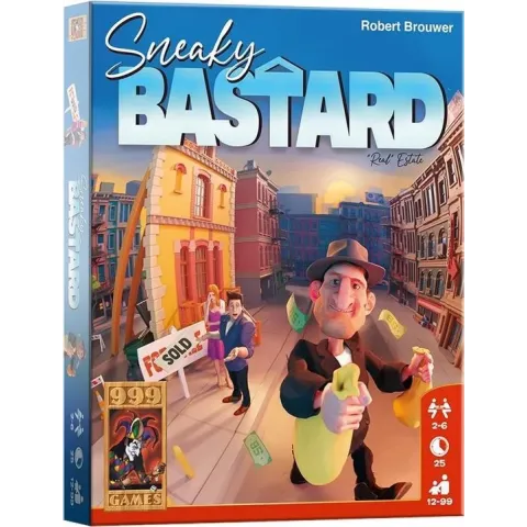999 Games Kaartspel Sneaky Bastard Junior Papier 86-delig
