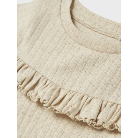 Name It Blouse - Rib - NmfLalla - Peyote Melange - Name It - 5 jaar (110) - Blouse