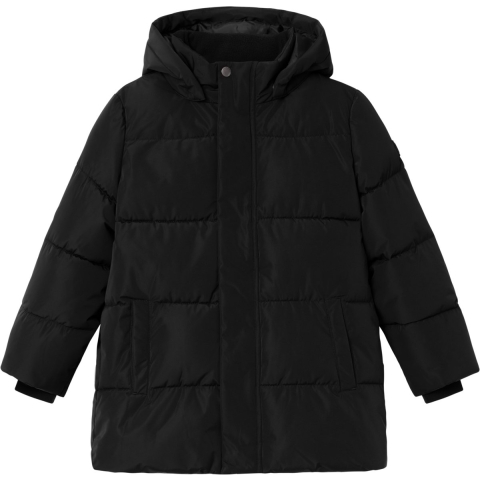 Name It Gevoerde Jas - NOOS - NkmMedow03 - Zwart - Name It - 7 jaar (122) - Donsjack