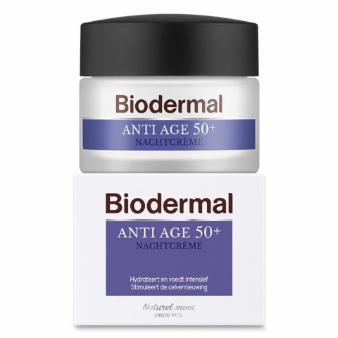 2x Biodermal Nachtcreme Anti Age 50+ 50 ml