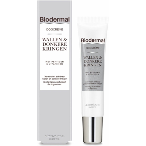 2x Biodermal Oogcrème Wallen&Donkere Kringen 15 ml