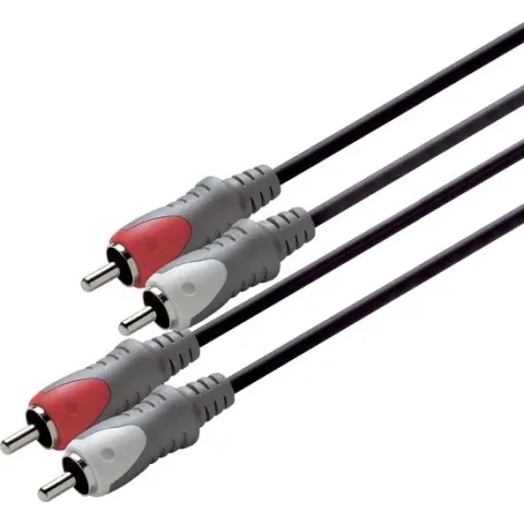 aansluitkabel 2tulp(M)-(M) 1,5m