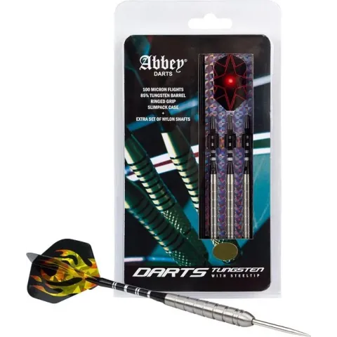 Abbey Darts Darts - 85% Tungsten - Zilver - 26